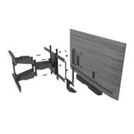 Cavus Draaibare muurbeugel met Sonos Beam frame Zwart