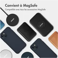 Accezz Liquid Silicone Backcover met MagSafe voor Samsung Galaxy S25 Plus Donkerblauw