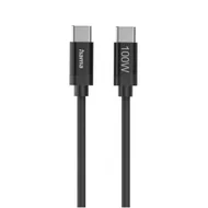 Hama Fabric USB-C - USB-C 100W 1.5 m nylon Zwart