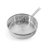BK Bright rvs hapjespan met deksel 28cm (CC005749-001)