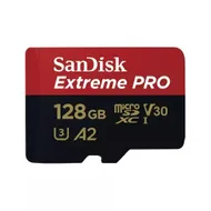 SanDisk MicroSDXC Extreme PRO 128GB 200/90 mb/s - A2 - V30 - SDA - Rescue Pro DL 2Y