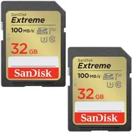 SanDisk SDHC Extreme 32GB 100/60 mb/s - V30 - Rescue Pro DL 1Y twin pack