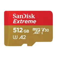SanDisk MicroSDXC Extreme 512GB 190/130 mb/s - A2 - V30 - SDA - Rescue Pro DL 1Y