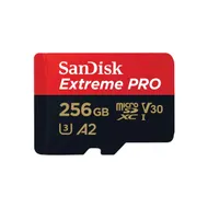 SanDisk MicroSDXC Extreme PRO 256GB 200/140 mb/s - A2 - V30 - SDA - Rescue Pro DL 2