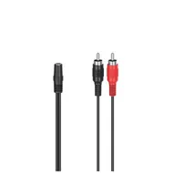 Hama Audio-adapter, 2 cinch-stekkers - 3,5-mm-jack stereo