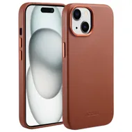 Accezz MagSafe Leather Backcover iPhone 15 Bruin