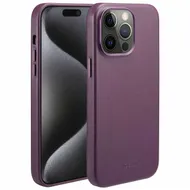 Accezz MagSafe Leather Backcover iPhone 15 Pro Max Paars