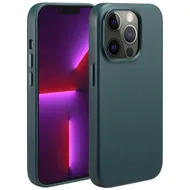 Accezz MagSafe Leather Backcover iPhone 13 Pro Groen