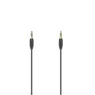 Hama Audiokabel, 3,5mm jack - 3,5mm jack, stereo, verguld, ultradun, 5,0 m