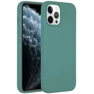 Accezz Liquid Silicone Backcover iPhone 12 Pro Max Donkergroen