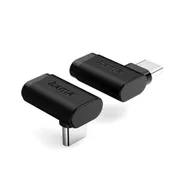Hama USB-C-hoekadapter 90° USB 3.2 Gen2 10 Gbit/s 5A 240W set van 2 Zwart