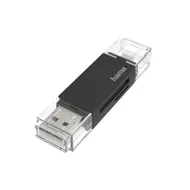 Hama USB-kaartlezer, OTG, USB-A + micro-USB, USB 2.0, SD/microSD