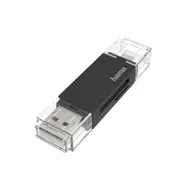 Hama USB-kaartlezer, OTG, USB-A + micro-USB, USB 2.0, SD/microSD