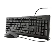 Trust Primo Bedraad toetsenbord en muisset Zwart
