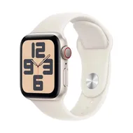 Apple Watch SE GPS + Cellular 40mm Aluminium Case met Sport Band - M/L Starlight