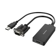 Hama Video-adapter, VGA+USB-stekker - HDMI-aansluiting, Full-HD 1080p