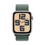 Apple Watch SE GPS + Cellular 44mm Aluminium Case met Lake Green Sport Loop Starlight