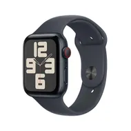 Apple Watch SE GPS + Cellular 44mm Aluminium Case met Sport Band - S/M Middernacht