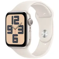 Apple Watch SE GPS 44mm Aluminium Case met Sport Band - S/M Starlight
