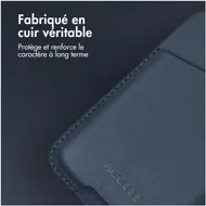 Accezz Accezz Leather Cardholder MagSafe - Kaarthouder met MagSafe - Nightfall Blue Donkerblauw