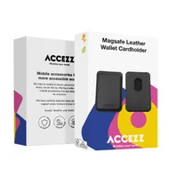 Accezz Accezz Leather Cardholder MagSafe - Kaarthouder met MagSafe - Onyx Zwart