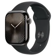 Apple Watch Series 10 GPS + Cellular 42mm Titanium Case met Sport Band - M/L Groen