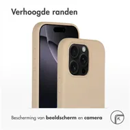 Accezz Liquid Silicone Backcover met MagSafe iPhone 16 Pro Beige
