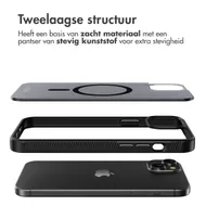 Accezz Rugged Frosted Backcover met MagSafe iPhone 15 Plus Zwart