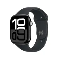 Apple Watch Series 10 GPS + Cellular 46mm Aluminium Case met Sport Band - S/M Zwart