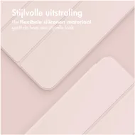 Accezz Smart Silicone Bookcase voor Apple iPad Air 13 inch (2024) M2 Roze