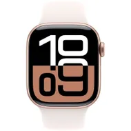 Apple Watch Series 10 GPS 42mm Aluminium Case met Light Blush Sport Band - S/M Roze