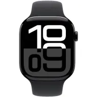 Apple Watch Series 10 GPS 46mm Aluminium Case met Sport Band - S/M Zwart