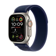 Apple Watch Ultra 2 GPS + Cellular 49mm Titanium Case met Blue Trail Loop - S/M Beige