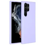 Accezz Liquid Silicone Backcover Samsung Galaxy S23 Ultra Paars