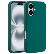 Accezz Liquid Silicone Backcover met MagSafe voor Apple iPhone 16 Donkergroen