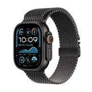 Apple Watch Ultra 2 GPS + Cellular 49mm Titanium Case met Titanium Milanese Loop - L Zwart