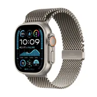Apple Watch Ultra 2 GPS + Cellular 49mm Titanium Case met Titanium Milanese Loop - S Beige