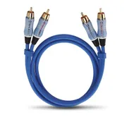 Oehlbach Audio-cinchkabel Stereo 0,50 m Blauw