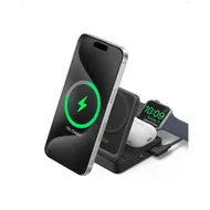 Anker MagGo Magnetic Wireless Charger 15W Foldable 3-in-1 with Charger Bundle EU Plug Zwart