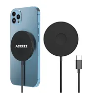 Accezz Wireless MagSafe Charger USB-C - 1 meter Zwart