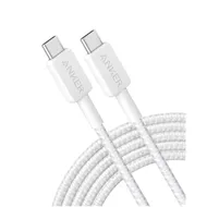 Anker 322 USB-C to USB-C Cable Nylon 3M 60W Wit