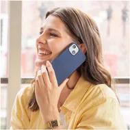 Accezz Liquid Silicone Backcover voor Samsung Galaxy S25 Donkerblauw