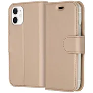 Accezz Wallet Softcase Bookcase iPhone 12 Mini Goud