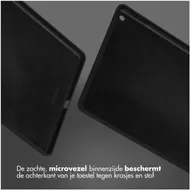 Accezz Liquid Silicone Backcover iPad 9 (2021) 10.2 inch/iPad 8 (2020) 10.2 inch/iPad 7 (2019) 10.2 inch Zwart