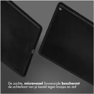 Accezz Liquid Silicone Backcover iPad 9 (2021) 10.2 inch/iPad 8 (2020) 10.2 inch/iPad 7 (2019) 10.2 inch Zwart