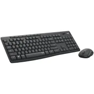 Logitech MK295 Silent Draadloze Toetsenbord en Muis QWERTY Zwart