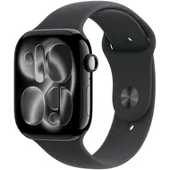 Apple Watch Series 11 GPS + Cellular 46mm Jet Black Aluminium Case met Black Sport Band - S/M Zwart