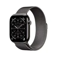 Apple Watch Series 11 GPS + Cellular 46mm Slate Titanium Case met Slate Milanese Loop - M/L Titanium