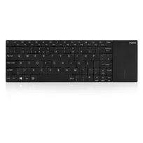Rapoo E2710 Draadloos multimedia toetsenbord met touchpad Zwart