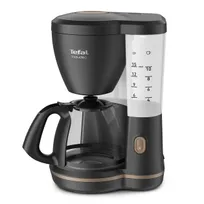 Tefal Sense koffiezetapparaat CM6931, filter, Digitaal scherm, digitale timer, touch toetsen, eenvoudig in gebruik, extra grote filterhouder, programmeerbaar, AROMA-functie, 1,25 Liter